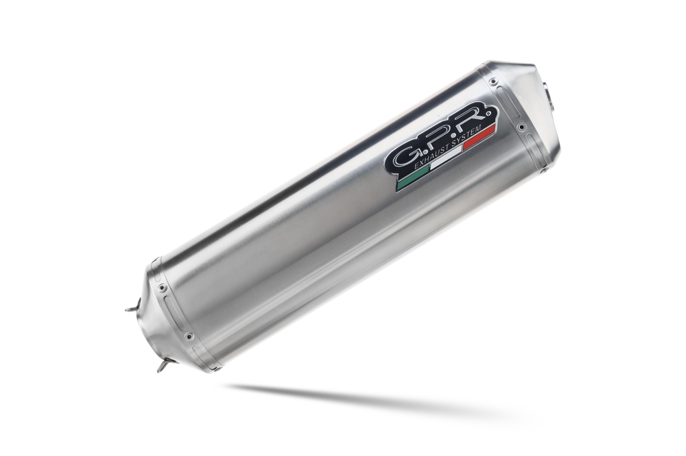 Exhaust compatible with Bmw F650GS Twin 2008-2018, Satinox , Slip-on exhaust including removable db killer and link pipe, not EPA-compliant 