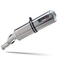 Exhaust compatible with Bmw F650GS Twin 2008-2018, Satinox , Slip-on exhaust including removable db killer and link pipe, not EPA-compliant 
