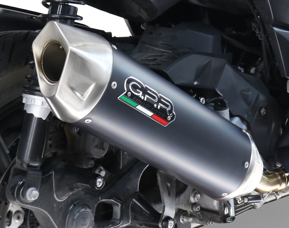 GPR exhaust compatible with  Zontes M 125 2022-2024, Furore-X Scooter, Full system exhaust, including removable db killer  