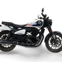 Exhaust compatible with Royal Enfield Shotgun 650 2024-2025, Ultracone Black, Double Racing slip-on exhaust including link pipe 