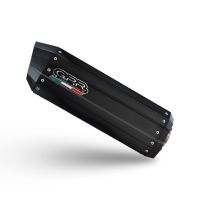 Exhaust compatible with Ktm 1190 Adventure 2013-2016, Hyper Sonic Black Titanium, Slip-on exhaust including removable db killer and link pipe, EPA-compliant 