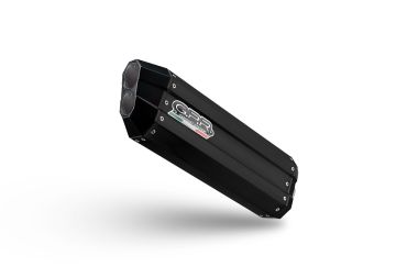 Exhaust compatible with Benelli Trk 702 2023-2024, Hyper Sonic Black Titanium, Slip-on exhaust including removable db killer and link pipe, EPA-compliant 