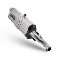 Exhaust compatible with Voge 900DSX 2024-2025, Hyper Sonic Titanium, Slip-on exhaust including removable db killer and link pipe, not EPA-compliant 