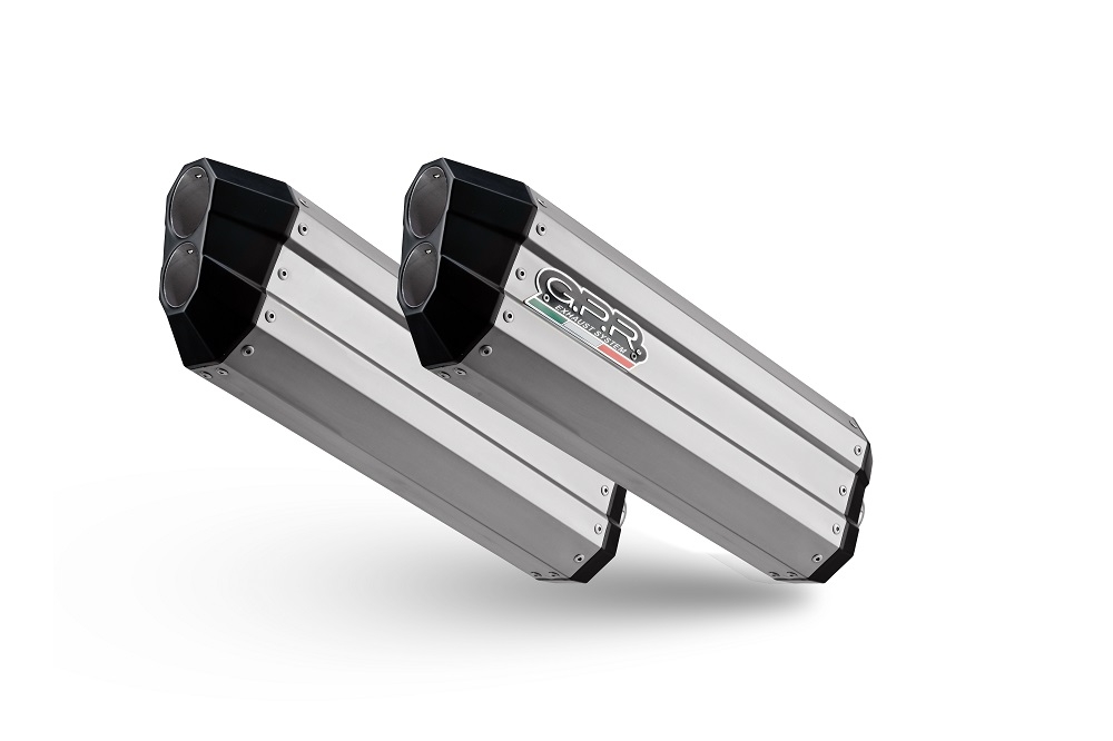 Exhaust compatible with Bmw K1600GT 2022-2024, Hyper Sonic Titanium, Dual slip-on including removable db killers and link pipes, not EPA-compliant 