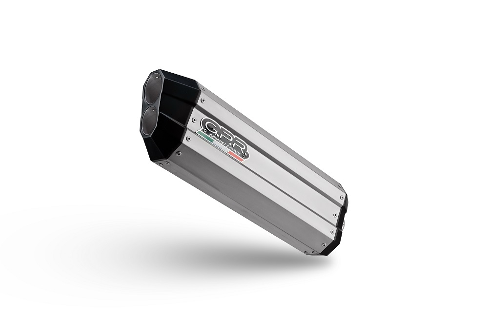 Exhaust compatible with Ktm 1050 Adventure 2015-2016, Hyper Sonic Titanium, Slip-on exhaust including removable db killer and link pipe, EPA-compliant 