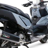 GPR exhaust compatible with  Sym ADX300 2024-2026, Furore-X Scooter, Slip-on exhaust including link pipe and removable db killer 