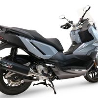 GPR exhaust compatible with  Sym ADX300 2024-2026, Furore-X Scooter, Slip-on exhaust including link pipe and removable db killer 
