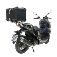 Top case GPR TECH compatible with  Sym ADX 125 2024/2026 e5 Plus GPR TECH Top case in aluminum, black color with specific plate included Capacity 45 LT.