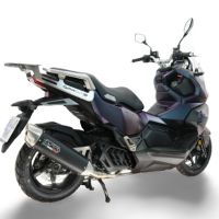 GPR exhaust compatible with Sym ADX125 2024-2026, Furore-X Scooter, Homologated full system exhaust including removable db killer and catalyst  