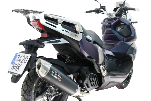 GPR exhaust compatible with Sym ADX125 2024-2026, Furore-X Scooter, Homologated full system exhaust including removable db killer and catalyst  