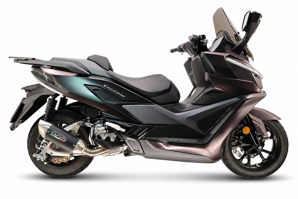GPR exhaust compatible with Sym Cruisym 400 2024-2027, Furore-X Scooter, Racing full system including manifold and removable db killer 