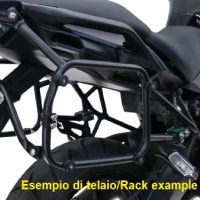 GPR TECH compatible with  Bmw R 1200 Gs Adventure 2014/2016 e3 GPR TECH Specific rack for side cases 38 Lt + 32 Lt black color 