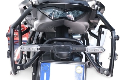 GPR TECH compatible with  Bmw R 1200 Gs 2017/2018 e4 GPR TECH Specific rack for side cases 38 Lt + 32 Lt black color 