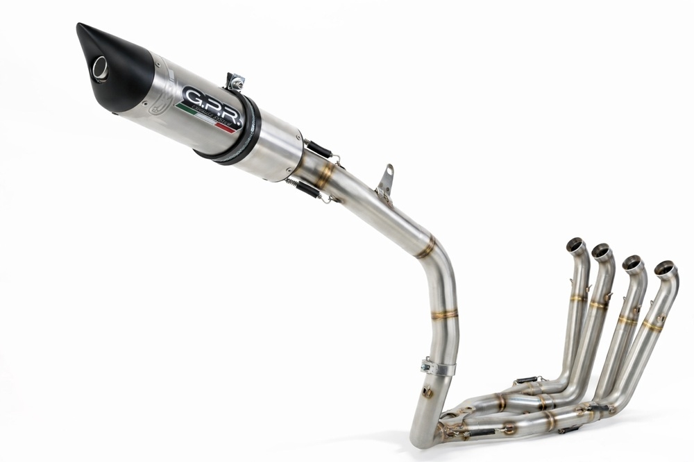 GPR exhaust compatible with Honda CBR600RR 2007-2023, Tiburon Titanium, Full system exhaust, including removable db killer 