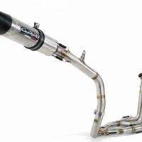 GPR exhaust compatible with Honda CBR600RR 2007-2023, Tiburon Titanium, Full system exhaust, including removable db killer 