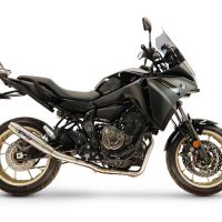 GPR exhaust compatible with Yamaha Tracer 700 2020-2021, Deeptone Inox, Full system exhaust, including removable db killer 