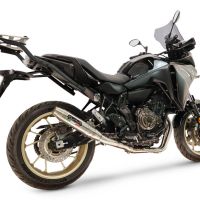 GPR exhaust compatible with Yamaha Tracer 7 2021-2024, Deeptone Inox, Full system exhaust, including removable db killer 