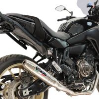 GPR exhaust compatible with Yamaha Tracer 7 2021-2024, Deeptone Inox, Full system exhaust, including removable db killer 