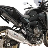 GPR exhaust compatible with Yamaha Tracer 700 2020-2021, Furore-X Inox, Full system exhaust, including removable db killer 
