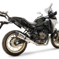 GPR exhaust compatible with Yamaha Tracer 7 2021-2024, New Grand Prix Evo Titanium, Full system exhaust including removable db killer and catalyst, EPA-compliant 