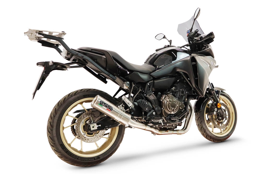 GPR exhaust compatible with Yamaha Tracer 700 2016-2019, M3 Inox , Full system exhaust including removable db killer and catalyst, EPA-compliant 