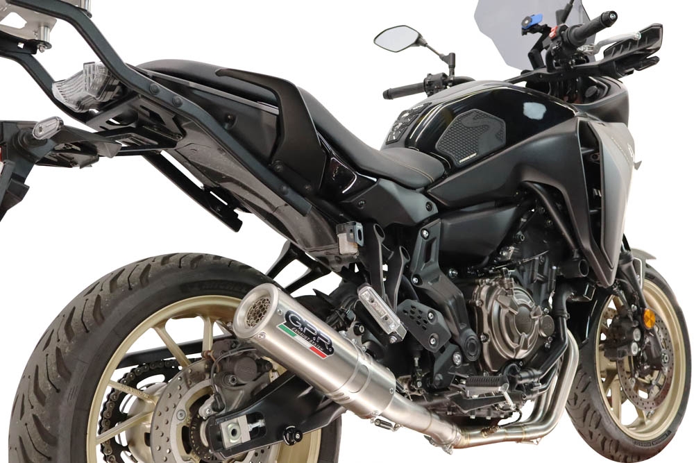 GPR exhaust compatible with Yamaha Tracer 700 2016-2019, M3 Inox , Full system exhaust including removable db killer and catalyst, EPA-compliant 