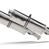 Exhaust compatible with Kawasaki ZX-14R 2023-2024, Trioval, Dual slip-on including removable db killers and link pipes 