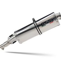 Exhaust compatible with Husqvarna TE 410 1999-2004, Trioval, Slip-on exhaust including removable db killer and link pipe, EPA-compliant 
