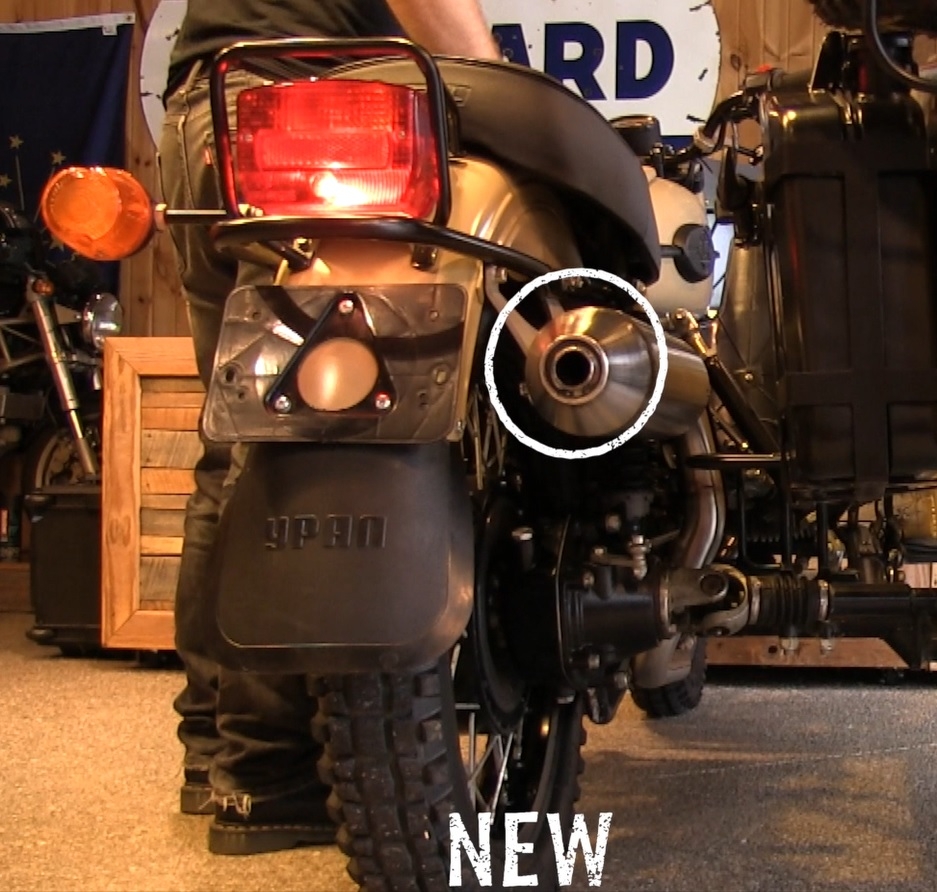 Exhaust compatible with Ural Gear Up 2017-2019, Ultracone, Mid-Full system exhaust including removable db killer 