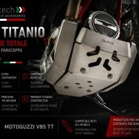 GPR TECH compatible with  Moto Guzzi V85 TT 2019/2020 e4 GPR TECH Titanium Skid plate 
