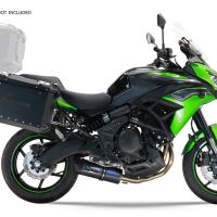 GPR TECH compatible with  Kawasaki Versys 650 2023/2024 e5 plus GPR TECH Pair of side cases aluminum made, black color with specific pannier holder Capacity 38 LT. + 38 LT.