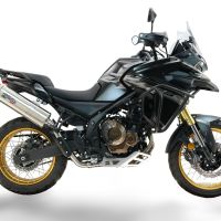 GPR exhaust compatible with  Voge 625DSX 2024-2025, Dual Inox, Slip-on exhaust including removable db killer and link pipe, EPA-compliant 