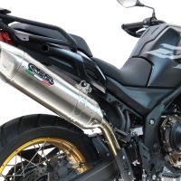 GPR exhaust compatible with  Voge 625DSX 2024-2025, Furore-X Acciaio Inox, Slip-on exhaust including removable db killer and link pipe, not EPA-compliant 