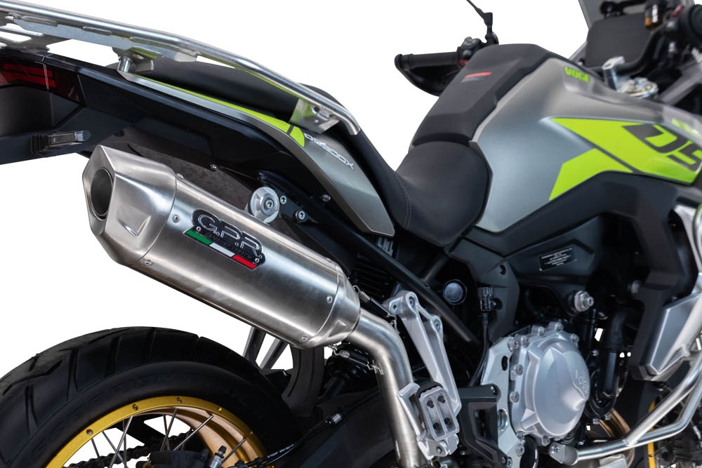 Exhaust compatible with Voge 900DSX 2024-2025, Furore-X Acciaio Inox, Slip-on exhaust including removable db killer and link pipe, not EPA-compliant 