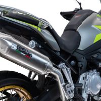 Exhaust compatible with Voge 900DSX 2024-2025, Furore-X Acciaio Inox, Slip-on exhaust including removable db killer and link pipe, not EPA-compliant 