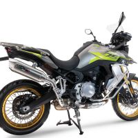 Exhaust compatible with Voge 900DSX 2024-2025, Furore-X Acciaio Inox, Slip-on exhaust including removable db killer and link pipe, not EPA-compliant 