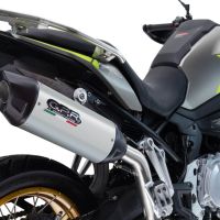 Exhaust compatible with Voge 900DSX 2024-2025, Furore-X Titanio, Slip-on exhaust including removable db killer and link pipe, not EPA-compliant 