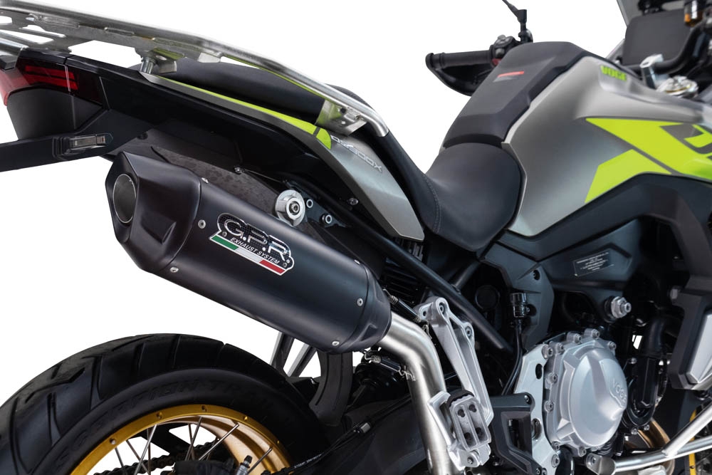 Exhaust compatible with Voge 900DSX 2024-2025, Furore-X Titanio Nero, Slip-on exhaust including removable db killer and link pipe, not EPA-compliant 