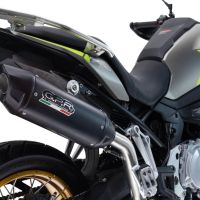 Exhaust compatible with Voge 900DSX 2024-2025, Furore-X Titanio Nero, Slip-on exhaust including removable db killer and link pipe, not EPA-compliant 