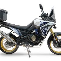 Top case GPR TECH compatible with  Voge DS 800 Rally 2025/2026 GPR TECH Top case in aluminum, black color with specific plate included Capacity 35 LT.