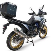 Top case GPR TECH compatible with  Voge DS 800 Rally 2025/2026 GPR TECH Top case in aluminum, black color with specific plate included Capacity 35 LT.