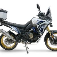 Top case GPR TECH compatible with  Voge DS 800 Rally 2025/2026 GPR TECH Top case in aluminum, silver color with specific plate included Capacity 45 LT.