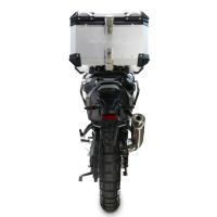 Top case GPR TECH compatible with  Voge DS 800 Rally 2025/2026 GPR TECH Top case in aluminum, silver color with specific plate included Capacity 45 LT.