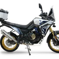 Top case GPR TECH compatible with  Voge DS 800 Rally 2025/2026 GPR TECH Top case in aluminum, silver color with specific plate included Capacity 55 LT.