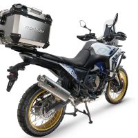  Voge DS 800 Rally 2025/2026 GPR TECH Top case in Titanium , Titanium Natural color with specific plate included Capacity 55 LT.