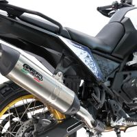GPR exhaust compatible with  Voge DS 800 Rally 2025-2026, Furore-X Titanio, Slip-on exhaust including removable db killer and link pipe, not EPA-compliant 