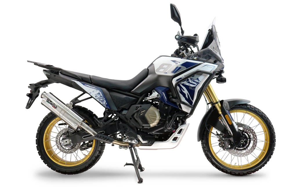 GPR exhaust compatible with  Voge DS 800 Rally 2025-2026, Trioval, Slip-on exhaust including removable db killer and link pipe, EPA-compliant 