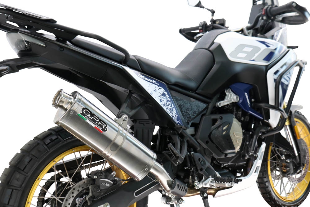 GPR exhaust compatible with  Voge DS 800 Rally 2025-2026, Trioval, Slip-on exhaust including removable db killer and link pipe, EPA-compliant 