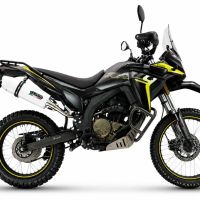 GPR exhaust compatible with Voge 300Rally 2025-2026, Albus Evo4, Slip-on exhaust including link pipe and removable db killer 
