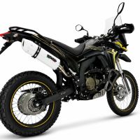 GPR exhaust compatible with Voge 300Rally 2025-2026, Albus Evo4, Slip-on exhaust including link pipe and removable db killer 